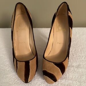 Christian Louboutin animal print heels